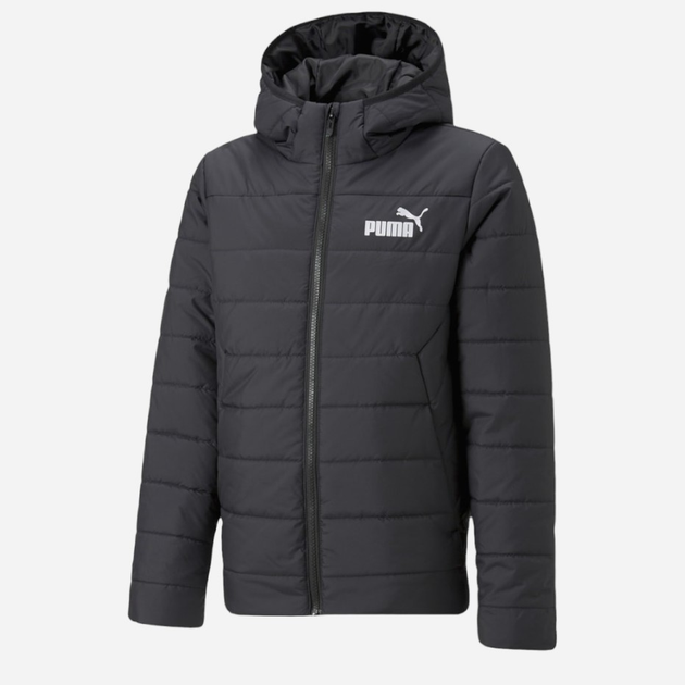 Kurtka chłopięca przejściowa Puma Ess Hooded Padded Jacket 670559-01 104 cm Czarna (4065449046343) - obraz 7