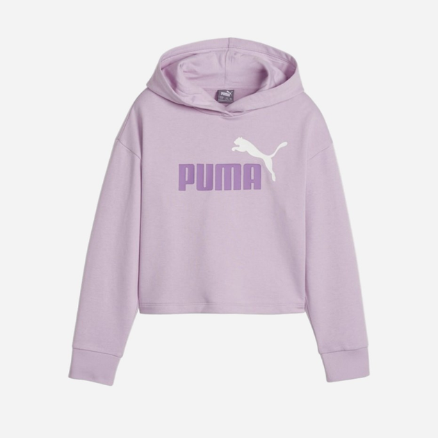 Дитяче худі для дівчинки Puma Ess+ 2Color Logo Short Length Hoodie Tr 68099360 116 см Рожеве (4099686764111) - зображення 1