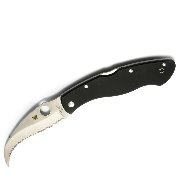 Нож складной карманный тактический Spyderco Civilian с зубчатой заточкой (spyderco 468) - изображение 1