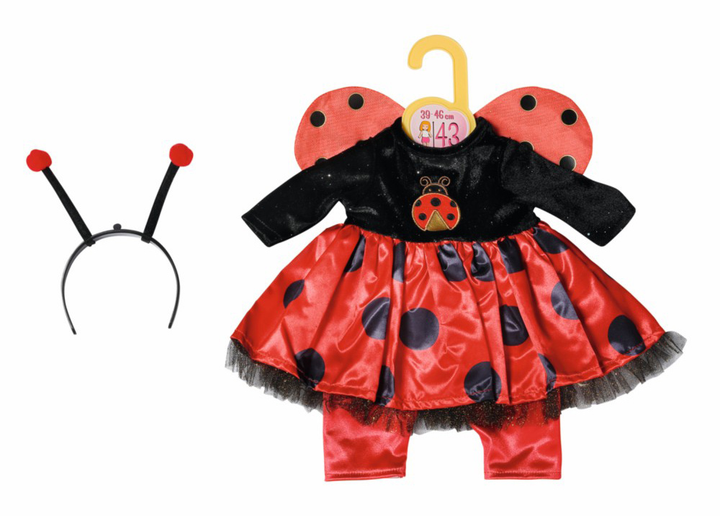 Сукня Zapf Creation Baby Born Dolly Fashion Lady Bug для ляльки 43 см (4001167870341) - зображення 2