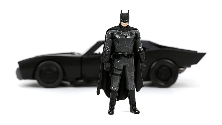 Машинка Jada Batman (2022) Бэтмобиль с Фигуркой Бэтмена 1:24 Black - Фото 6 Машинка Jada Batman (2022) Бэтмобиль с Фигуркой Бэтмена 1:24 Black - изображение 6