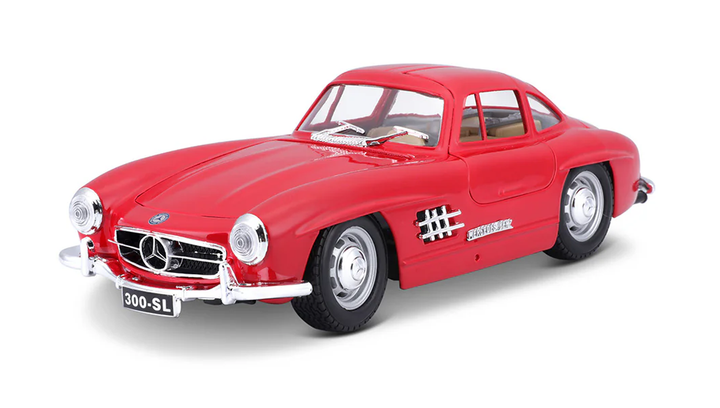 Машинка Bburago 1954 Mercedes-Benz 300 SL 1:24 Red - изображение 3