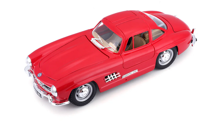 Машинка Bburago 1954 Mercedes-Benz 300 SL 1:24 Red - изображение 4