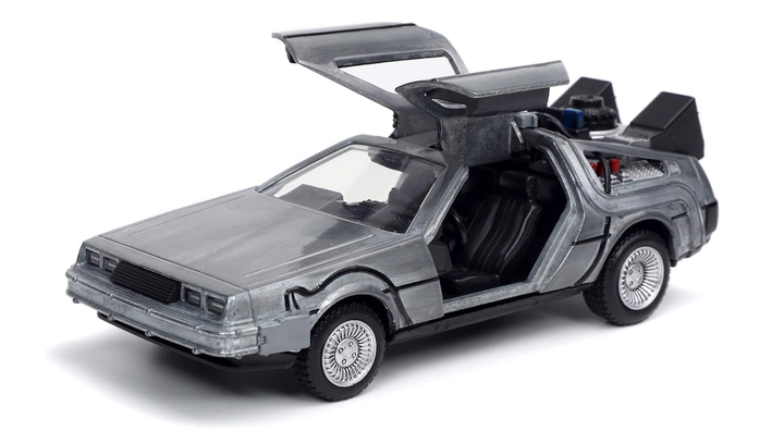Машинка Jada Delorean DMC-12 Back to the Future 1 Time Machine 1:32 Silver - изображение 3