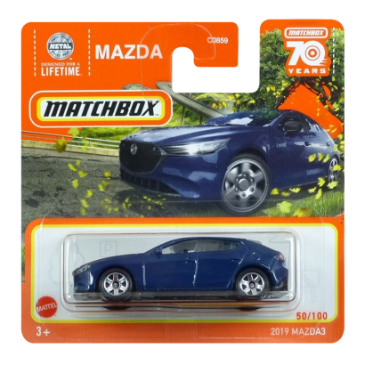 Машинка Велике Місто Matchbox 2019 Mazda 3 Highway 1:64 HLD11 Blue