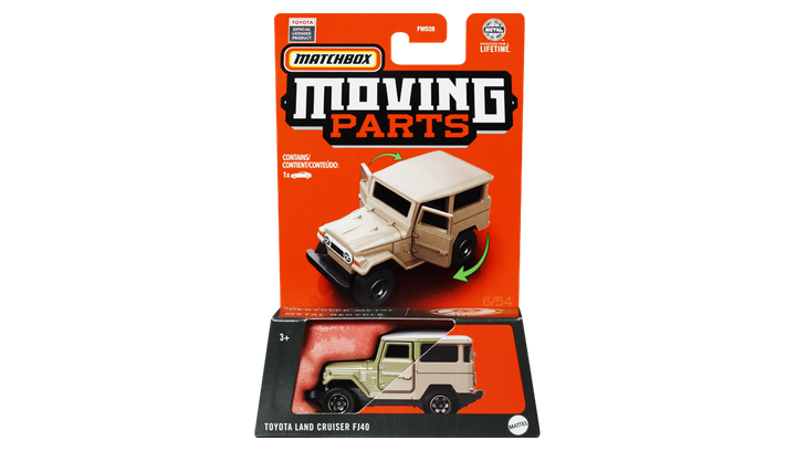 Тематична Машинка Matchbox Toyota Land Cruiser FJ40 Moving Parts 1:64 FWD28/HVN18 Tan - зображення 2