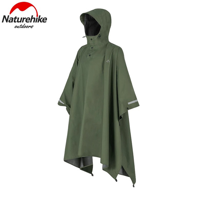 Плащ дождевик с капюшоном Naturehike NH21FS036 L Зеленый (Kali) AI691 - изображение 2