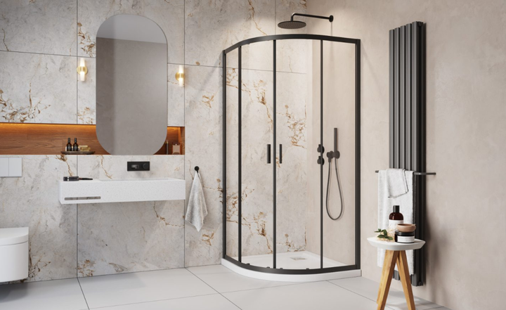 Душова кабіна RADAWAY Alienta Black A 80x80 скло прозоре 10228080-54-01 в комплекті без піддону - зображення 3