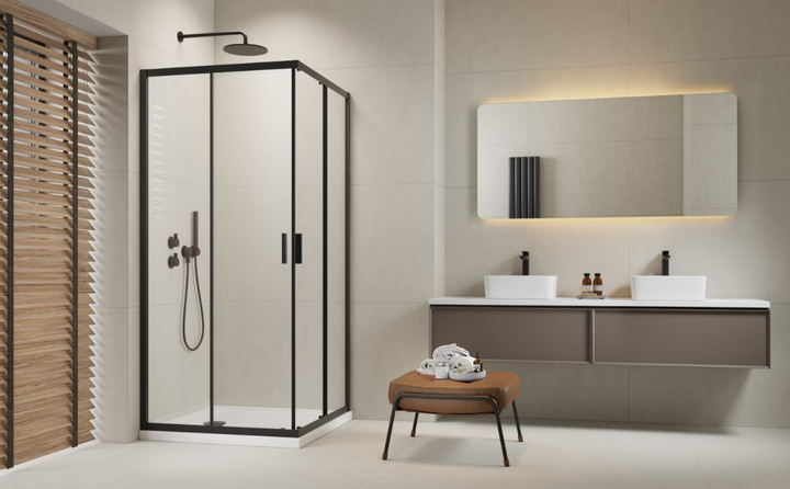 Душевая кабина RADAWAY Alienta Black D 100x80x190 стекло прозрачное 10258010-54-01 - изображение 4