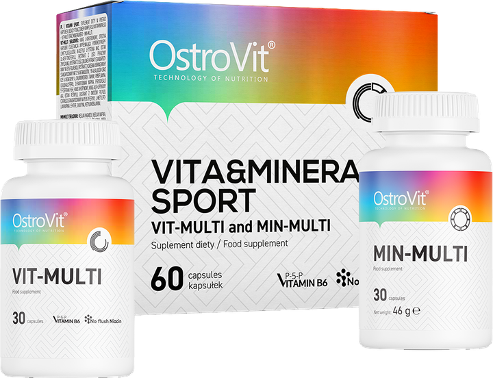 Suplement diety OstroVit VITA&MINERALS Sport 60 tabletek (5903246228212) - obraz 1