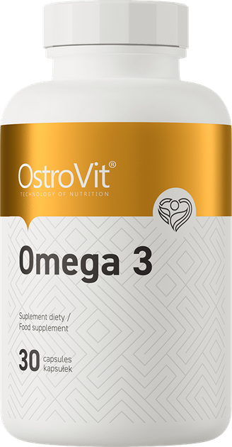 Kwasy tłuszczowe OstroVit Omega 3 30 kapsułek (5902232613117) - obraz 1