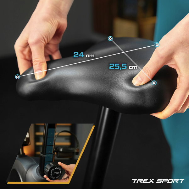 Велотренажер Trex Sport TX-350MB RIZE магнитный черный - изображение 4