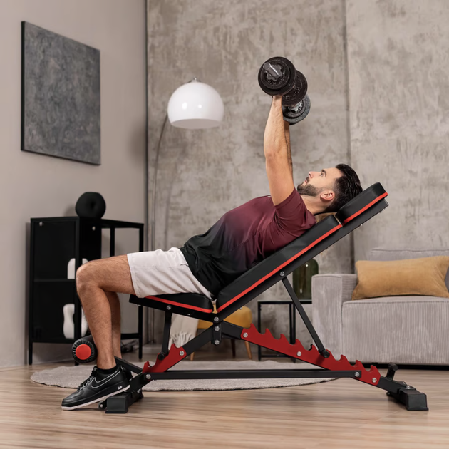 Скамья тренировочная Hop-Sport HS-2090HB с фиксатором для ног - изображение 10