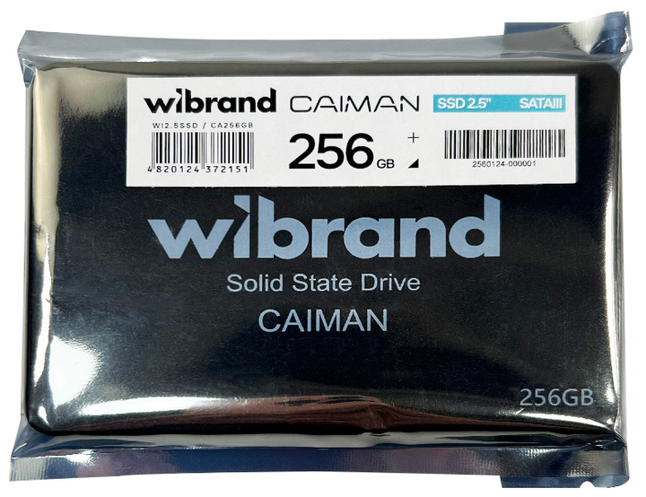 SSD диск Wibrand Caiman 256GB 2.5" SATAIII 3D NAND (TLC) Bulk (WI2.5SSD/CA256GB) - изображение 3