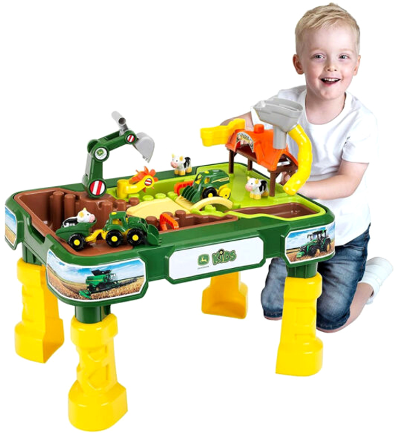 Stół do zabawy Klein 2 w 1 John Deere Farm (4009847039484) - obraz 2