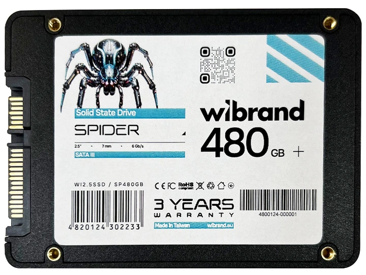 SSD диск Wibrand Spider 480GB 2.5