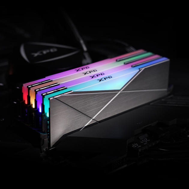Pamięć ADATA DDR4-3200 16384MB PC4-25600 (Kit of 2x8192) XPG Spectrix D50 RGB Tungsten Gray (AX4U32008G16A-DT50) - obraz 4