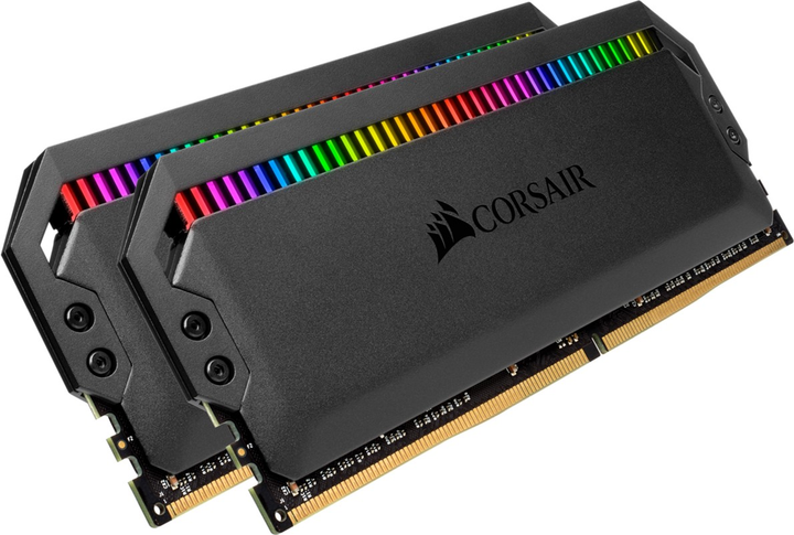 Оперативна пам'ять Corsair DDR4-3200 16384MB PC4-25600 (Kit of 2x8192) Dominator Platinum RGB Black (CMT16GX4M2Z3200C16) - зображення 2