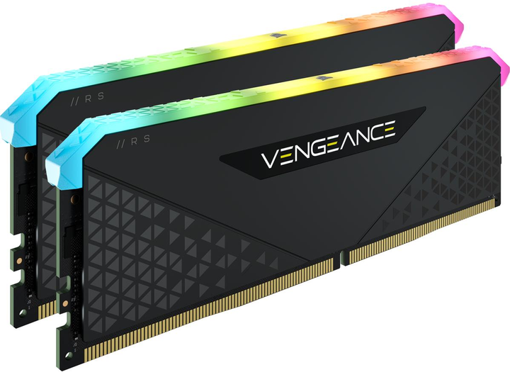 Оперативна пам'ять Corsair DDR4-3600 16384MB PC4-28800 (Kit of 2x8192) Vengeance RGB RS Black (CMN16GX4M2Z3600C18) - зображення 2