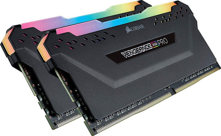 Оперативна память Corsair DDR4-3000 32768MB PC4-24000 (Kit of 2x16384) Vengeance RGB PRO Black (CMW32GX4M2D3000C16) - зображення 3