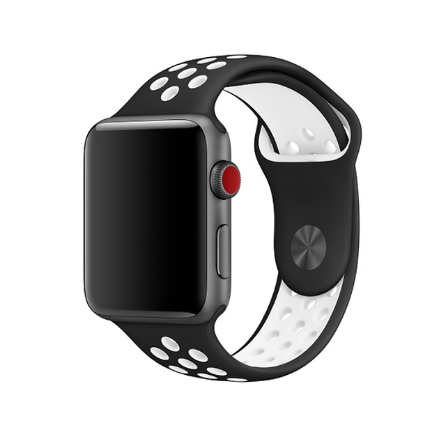 Ремешок для Apple Watch 42/44mm Nike Band Black White (size S/M) – фото ...