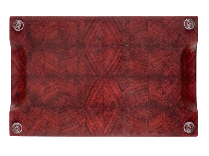 Торцева обробна дошка CUBO Symmetry Padouk Маленька (30 x 20 x 3.3 см) - зображення 4