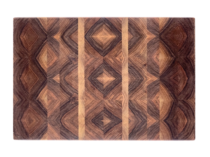 Торцева обробна дошка CUBO Symmetry Walnut Маленька (30 x 20 x 3.3 см) - зображення 3