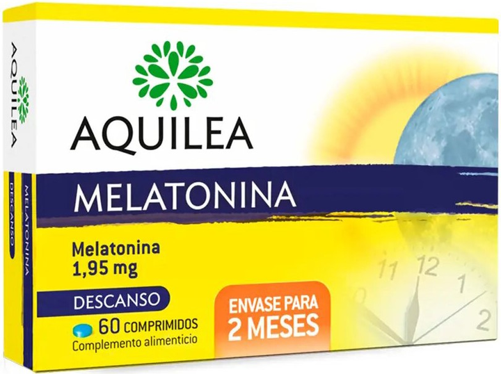 Suplement diety Aquilea Melatonina 1.95 Mg 60 tabs (8470001668660) - obraz 1