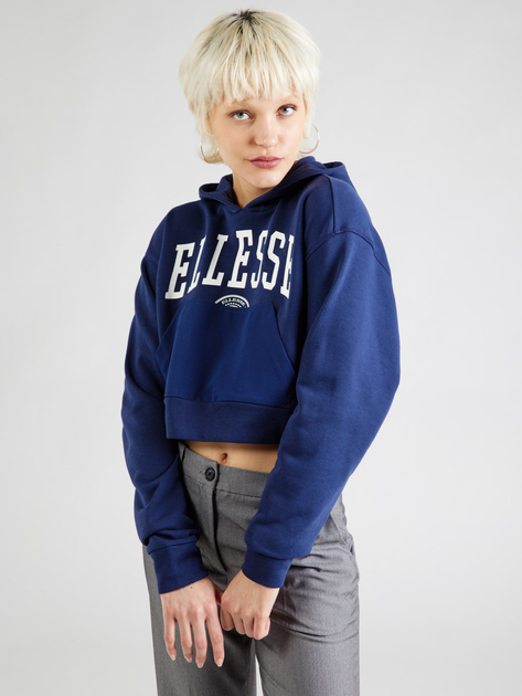 Акція на Худі оверсайз жіноче Ellesse Rosarian Cropped Hoody SGV20270-429 12 Темно-синє від Rozetka