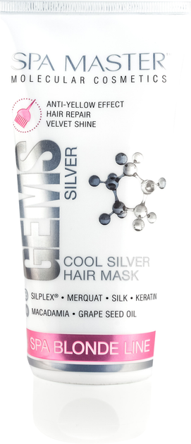 Окрашивающая серебряная маска Spa Master Blond Line 236 для светлых и ...