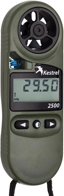 Портативна метеостанція Kestrel 2500NV Weather Meter, Night Vision Green - зображення 2