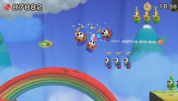 Игра Nintendo Wii U Yoshi's Woolly World Europe Английская Версия Б/У - изображение 7