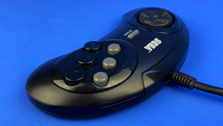 Геймпад Дротовий Sega Mega Drive MK-1653 Black 2m Б/У - зображення 3