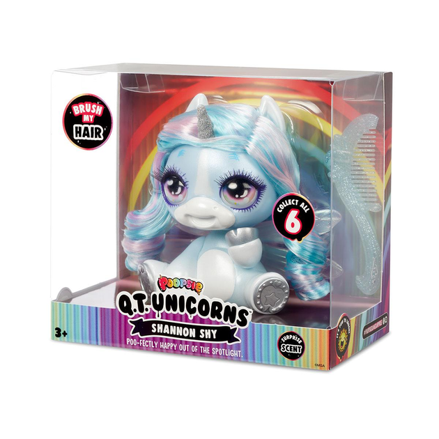 Poopsie Q.T. Unicorns Shannon Shy – Cute, Collectible Blue Unicorn