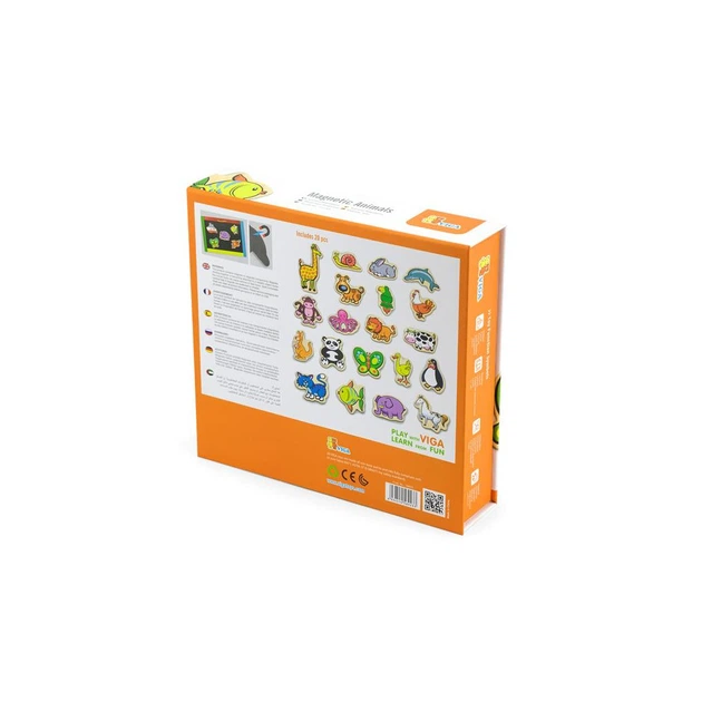 Ігровий набір Viga Toys Набір магнітів Звірята 20 шт (58923N) - зображення 4