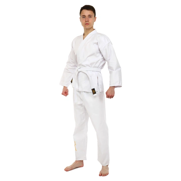 Кімоно для карате MIZANO KT07A (бавовна-щільність 240г на м2, розмір 000, зріст-110см, білий) - Фото 2 Кімоно для карате MIZANO KT07A (бавовна-щільність 240г на м2, розмір 000, зріст-110см, білий) - зображення 2
