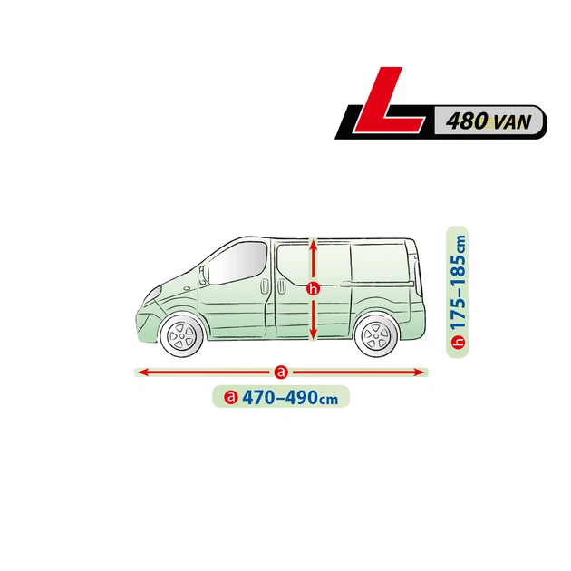 Чехол-тент для автомобиля MERCEDES Vito W638 Kegel-Blazusiak Mobile Garage L480 Van (5-4153-248-3020) - изображение 4