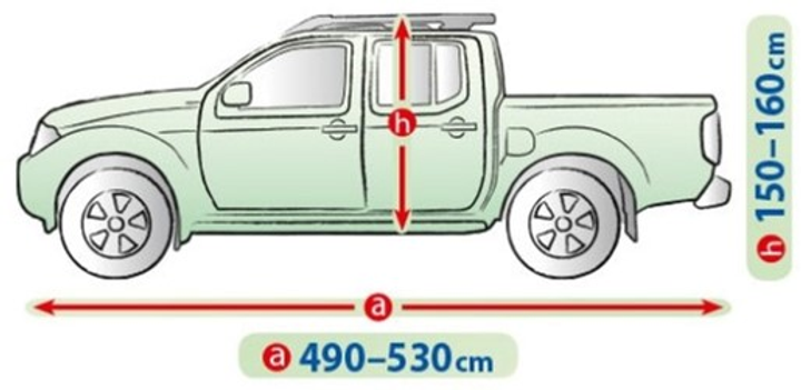 Чохол-тент для автомобіля ISUZU D-Max Kegel-Blazusiak Mobile Garage XL Pick Up без кунга (5-4129-248-3020) - зображення 2