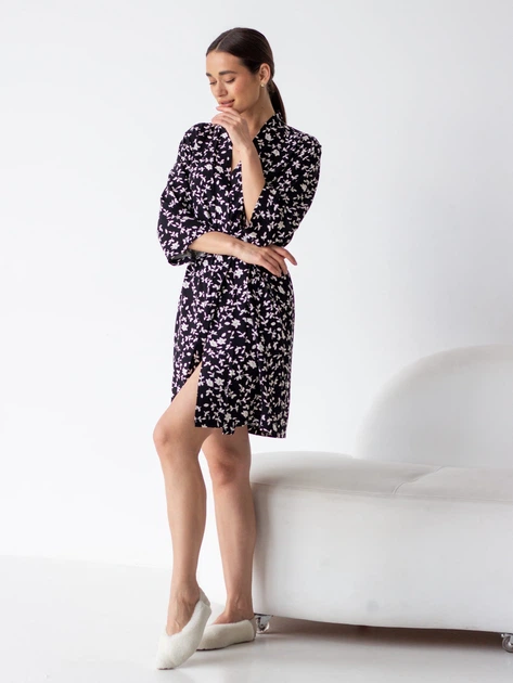 Халат женский BARWA garments 0099 M Черный (2110000992019) - изображение 3