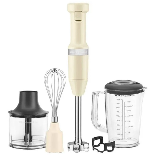Блендер KitchenAid 5KHBV83EAC погружной с кремовыми аксессуарами – фото ...