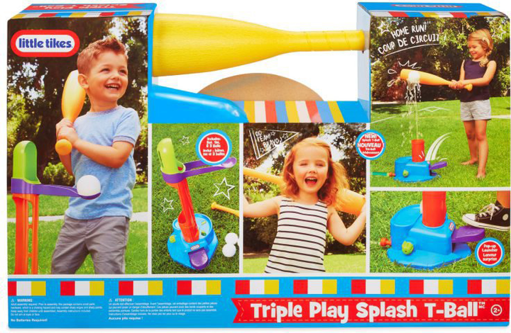 Wodny zestaw Little Tikes Triple Play Splash T-Ball Set (0050743648465) - obraz 1