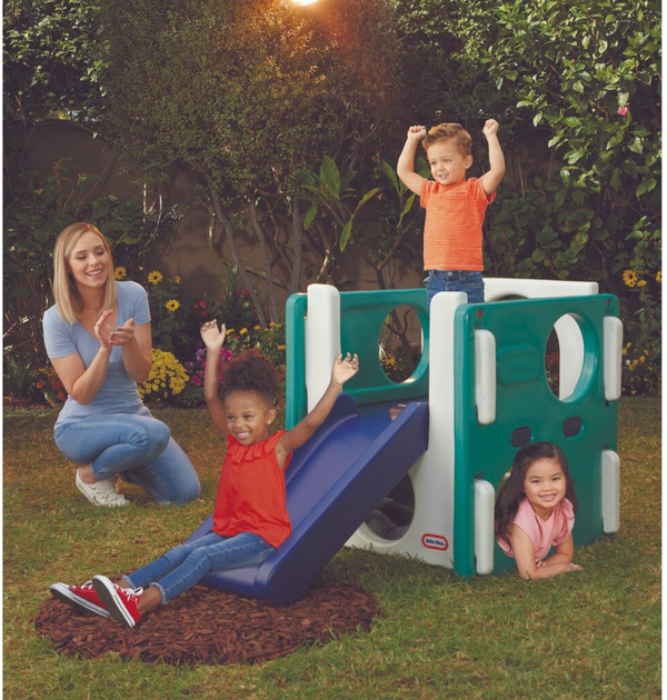Zjeżdżalnia Little Tikes Junior Activity Gym 73 cm Niebiesko-zielona (0050743174056) - obraz 4