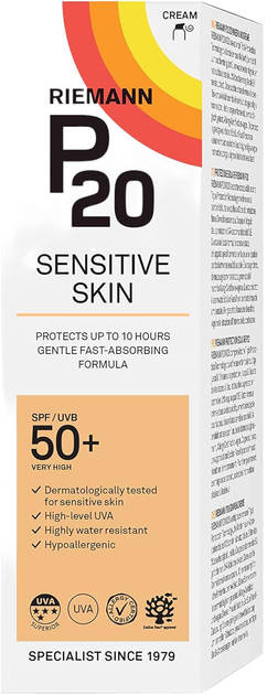 Сонцезахисний крем Riemann P20 Sensitive SPF 50+ 200 мл (5701943102039) - зображення 2