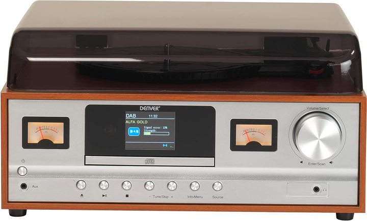 Retro centrum muzyczne Denver MRD-52 Light wood - obraz 4