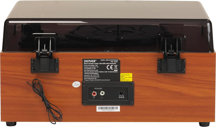 Retro centrum muzyczne Denver MRD-52 Light wood - obraz 5