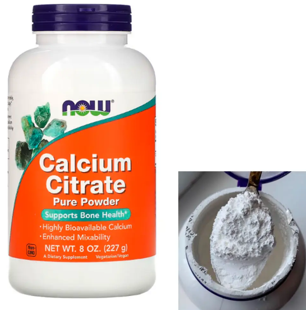 Кальций Цитрат NOW Foods Calcium Citrate Pure Powder 227 г - изображение 2