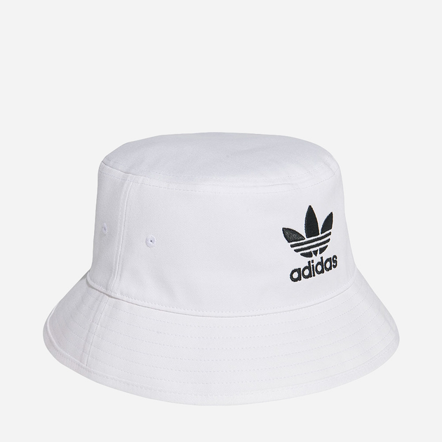 Панама чоловіча adidas Adicolor Trefoil Bucket Hat FQ4641 OSFM 58 Біла (4062052227695) - зображення 3