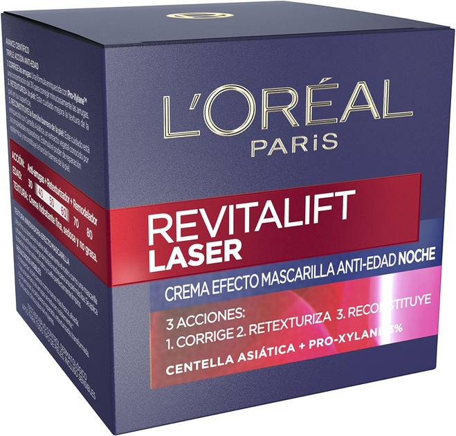 Нічний крем для обличчя L'Oreal Paris Revitalift Laser X3 50 мл (3600522480174) - зображення 1