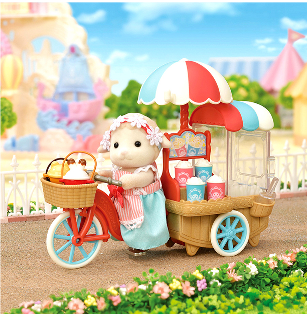 Ігровий набір Epoch Sylvanian Families Popcorn Delivery Trike (5054131056530) - зображення 3