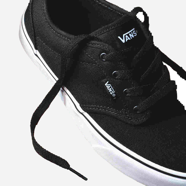 Підліткові кеди для хлопчика Vans Atwood 36 (4.5US) Чорний/Білий (766182061863) - зображення 2